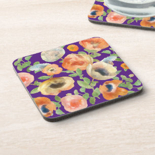 Posavasos Flores de primavera naranja