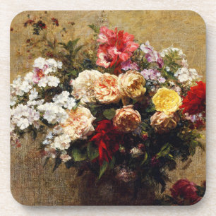 Posavasos Flores de verano antiguas de Henri Fantin-Latour
