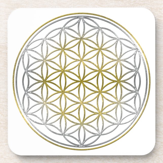 Posavasos FLORES DE VIDA / Blume des Lebens - BiColor (Frente)