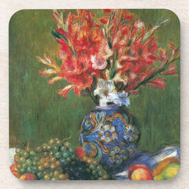 Posavasos Flores de vida y fruta de Pierre Renoir (Frente)