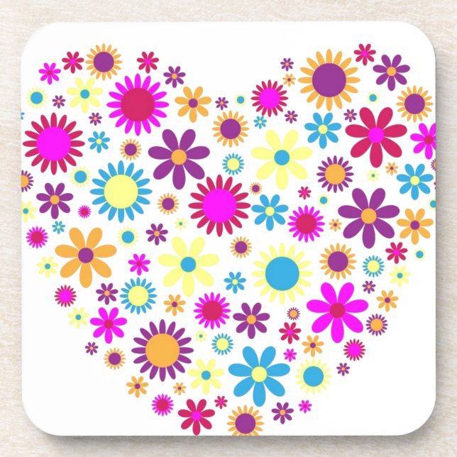 Posavasos Flores Dichosas (Frente)