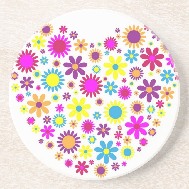 Posavasos Flores Dichosas (Frente)