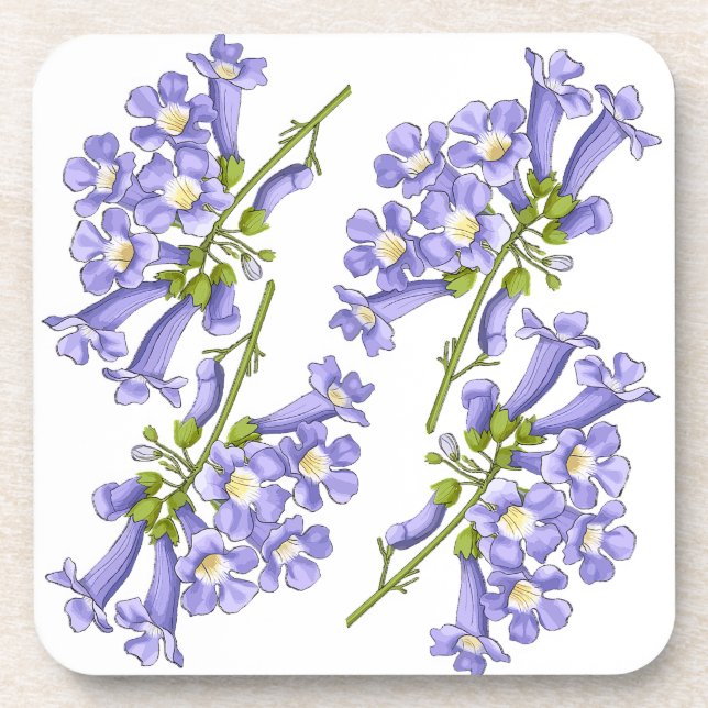 Posavasos Flores do Brasil jacaranda (Frente)