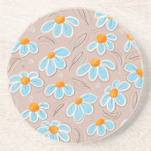 Posavasos Flores Felices Arenisca