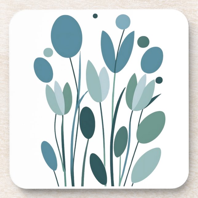 Posavasos Flores geométricas (Frente)