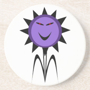 Posavasos Flores Malvadas Kawaii Goth Coasters de Halloween