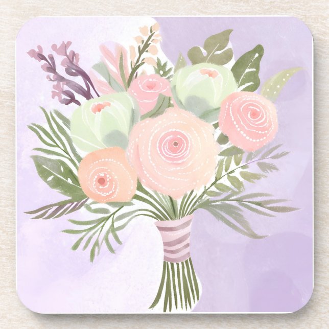 Posavasos Flores moradas (Frente)