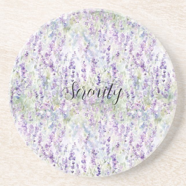 Posavasos Flores Moradas Bonitas (Frente)