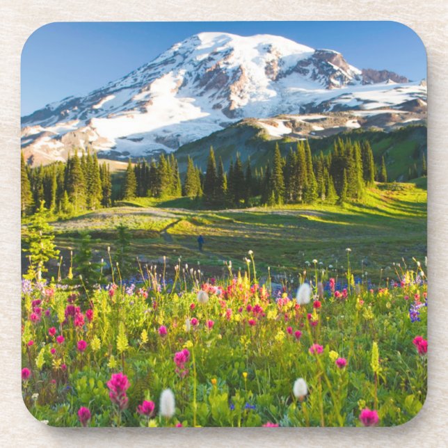 Posavasos Flores | Mt. Rainier Wildflowers (Frente)