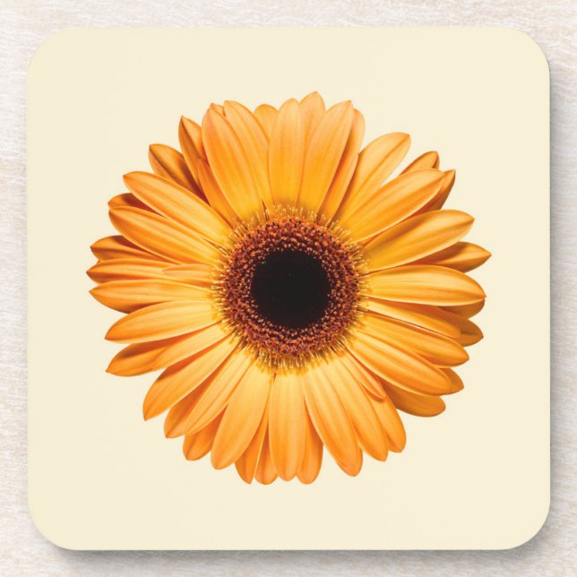 Posavasos Flores | Naranja Gerbera (Frente)