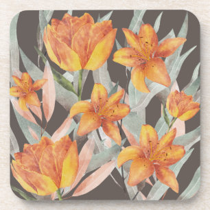 Posavasos Flores naranjas
