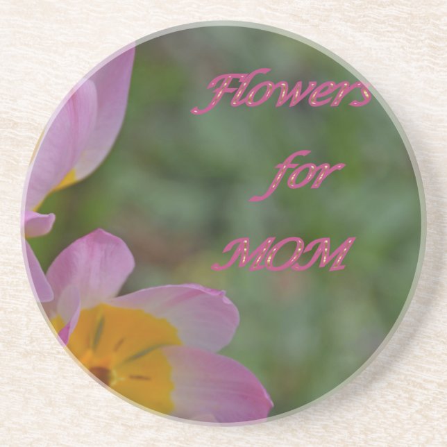 Posavasos Flores para mamá (Frente)