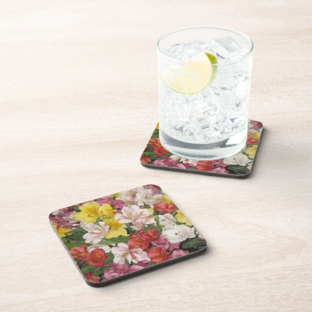 Posavasos Flores Primaverales Bouquet Floral Design Coasters (Lado Derecho)