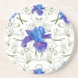 Posavasos Flores románticas en el huerto de cabañas inglesas