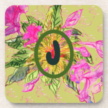 Flores rosa de balsam Bouquet & Carta