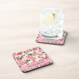 Posavasos Flores Rosa, Patrón De Flores, Su Nombre