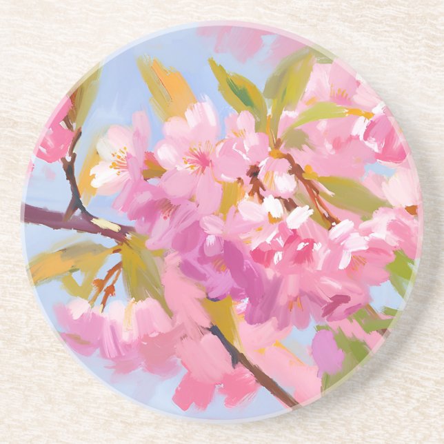 Posavasos Flores Rosadas (Frente)