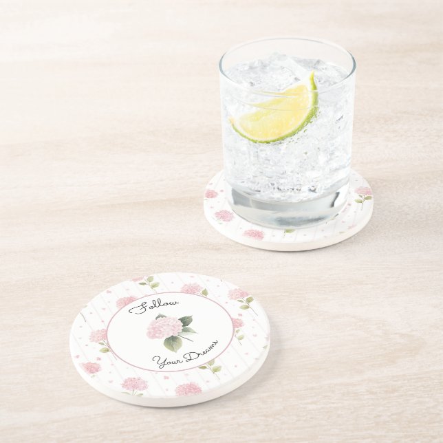 Posavasos Flores Rosadas Lindas   (Lado)