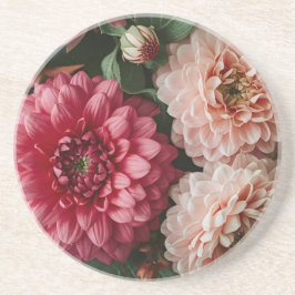 Posavasos Flores rosadas vintage