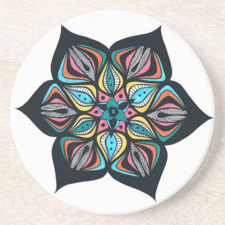 Posavasos flores salvajes: psico coloreado