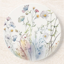 Posavasos Flores silvestres acuáticas