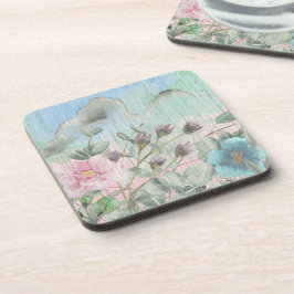 Posavasos Flores silvestres de acuarela rusa