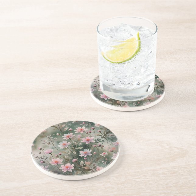 Posavasos Flores silvestres de bonito (Lado)