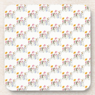 Posavasos Flores silvestres , Flora pastelera botánica vinta
