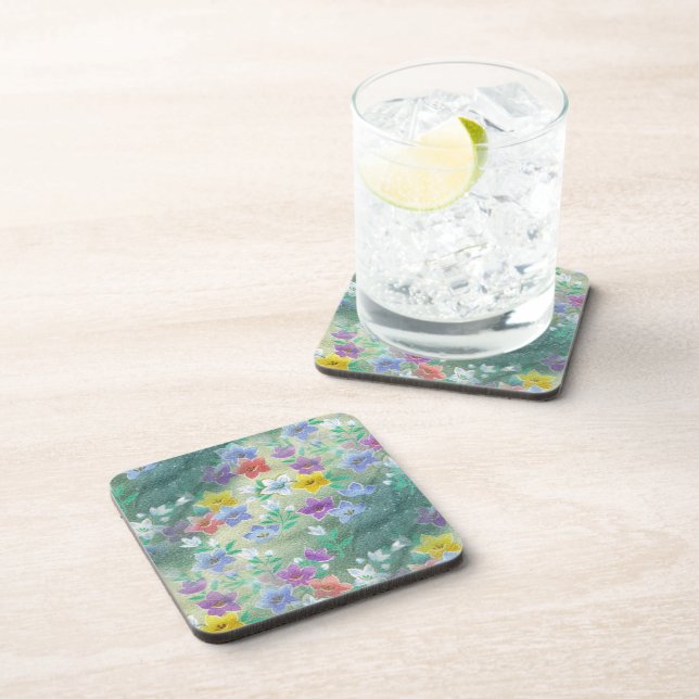 Posavasos Flores silvestres tropicales (Lado Derecho)