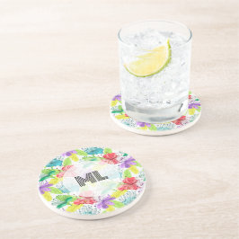 Posavasos Flores tropicales sin costura