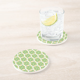 Posavasos Flores Verdes, Patrón De Flores, Patrón Floral