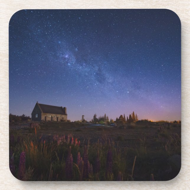 Posavasos Flores | Vía Láctea Nueva Zelanda (Frente)
