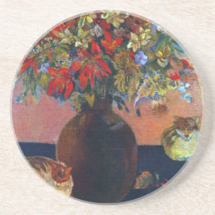 Posavasos Flores y Gatos de Paul Gauguin, Arte Antiguo Fino