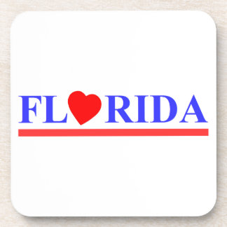 Posavasos Florida corazón rojo