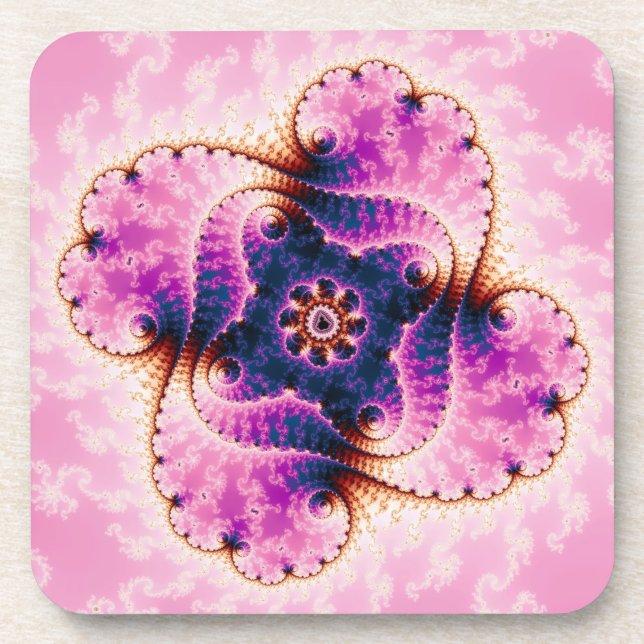 Posavasos Florivet - Arte fractal (Frente)