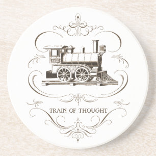 Posavasos Flujo de pensamiento del vintage