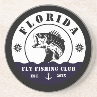 Posavasos Fly Fishing Club trip Fisherman camping Leather Pa