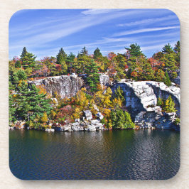 Posavasos Follaje de otoño alrededor del lago Minnewaska