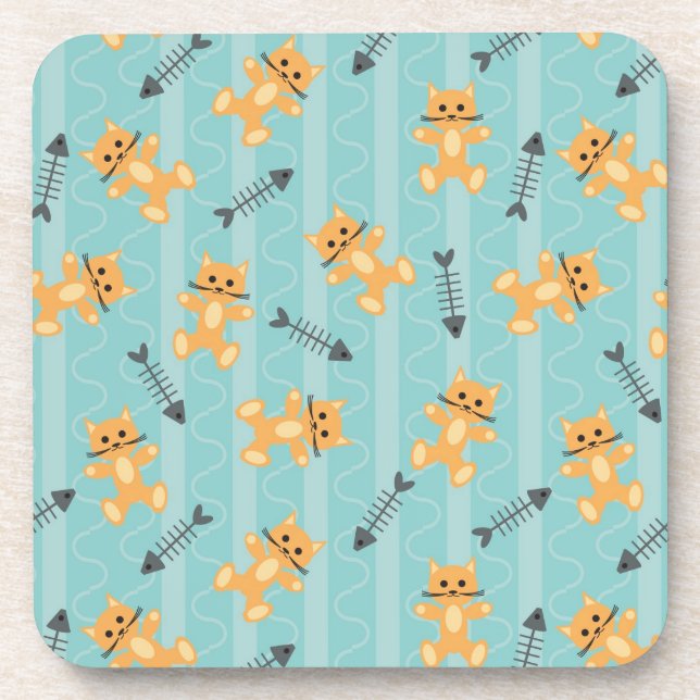 Posavasos fondo con los gatos (Frente)