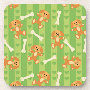 Posavasos fondo con los perros y los huesos