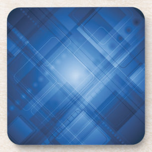 Posavasos Fondo de alta tecnología azul marino