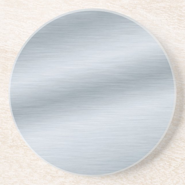 Posavasos Fondo de aspecto plateado cepillado (Frente)