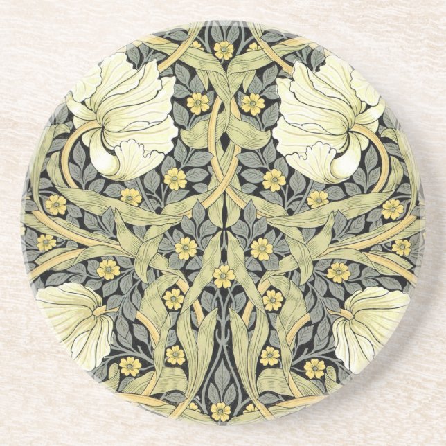 Posavasos Fondo de escritorio floral William Morris Pimperne (Frente)