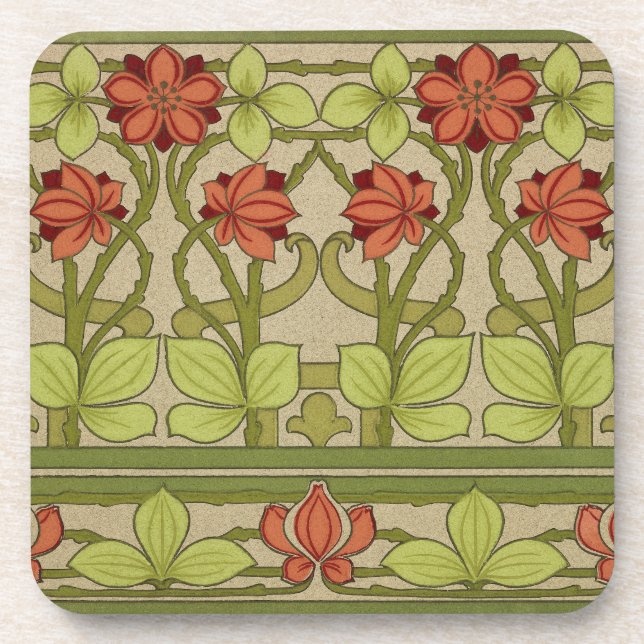 Posavasos Fondo de escritorio Frieze Border Art Nouveau (Frente)