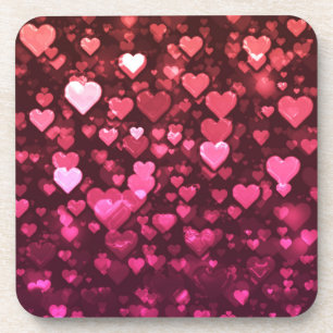 Posavasos Fondo de pantalla de fondo digital de los corazone