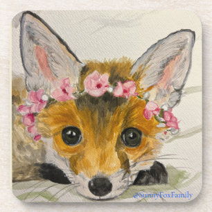 Posavasos Fondo de rescate de la familia Fox Sunny Coaster