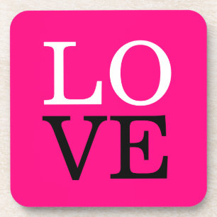 Posavasos Fondo de Rosa Amor Boda