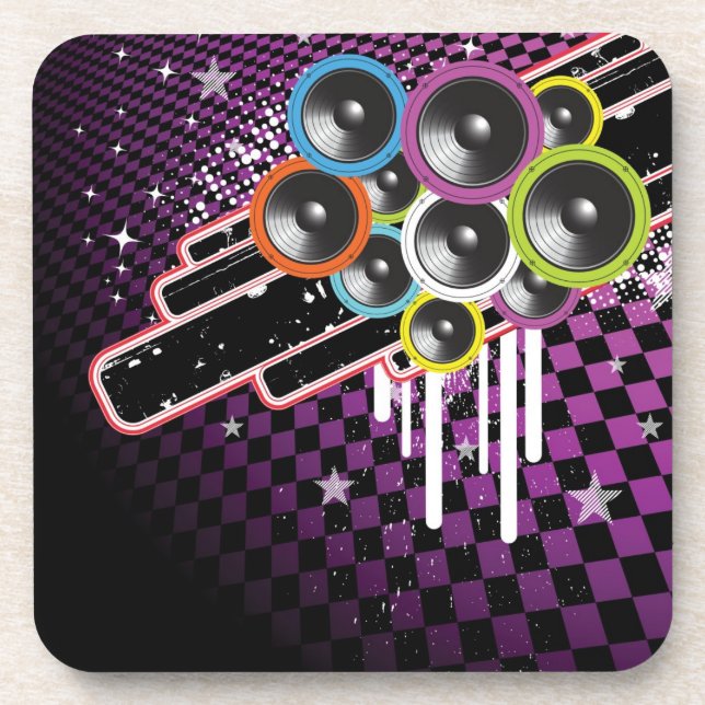 Posavasos Fondo del Grunge (Frente)