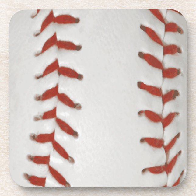 Posavasos Fondo del patrón de impresión del baseball Sofball (Frente)