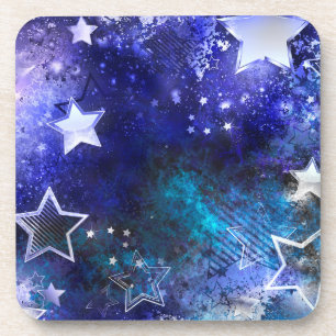 Posavasos Fondo espacial con estrellas